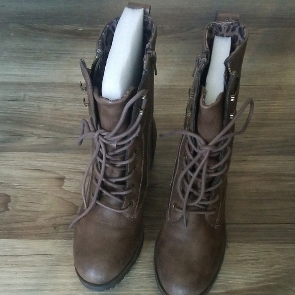 Sun + Stone Shoes - Sun + Stone Chocolate Lace-Up Boots